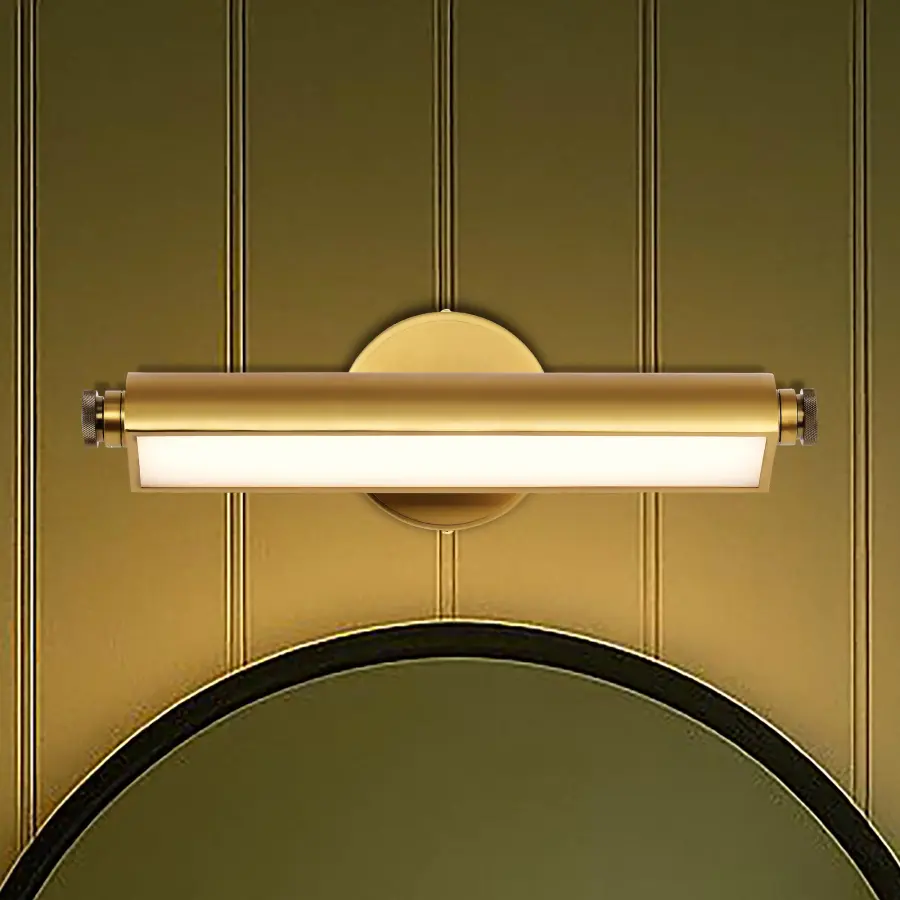 Auden 18" LED Vanity Light - Vintage Brass - Image 19