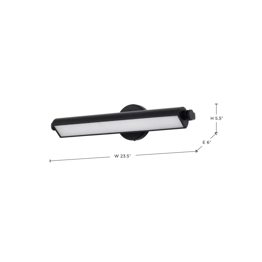 Auden 24" LED Vanity Light - Black - Image 16