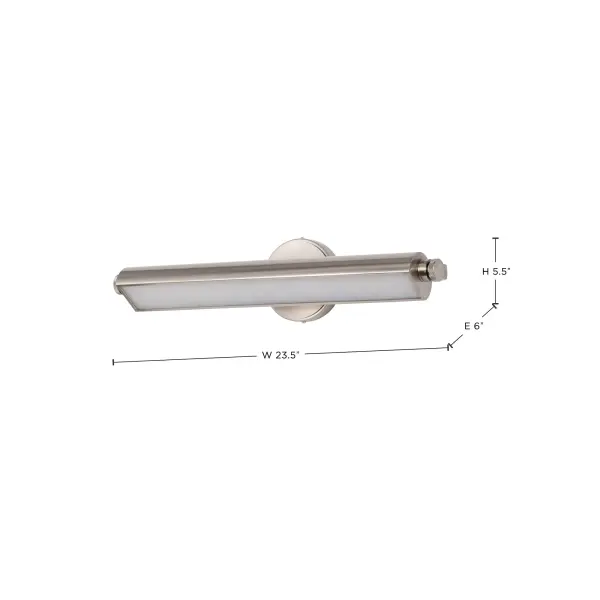Auden 24" LED Vanity Light - Brushed Nickel - Image 17