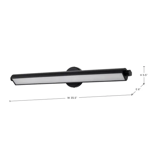 Auden 36" LED Vanity Light - Black - Image 17