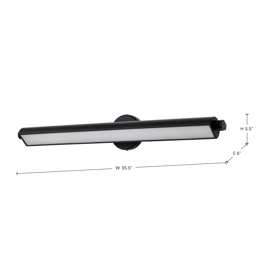 Auden 36" LED Vanity Light - Black - Image 17