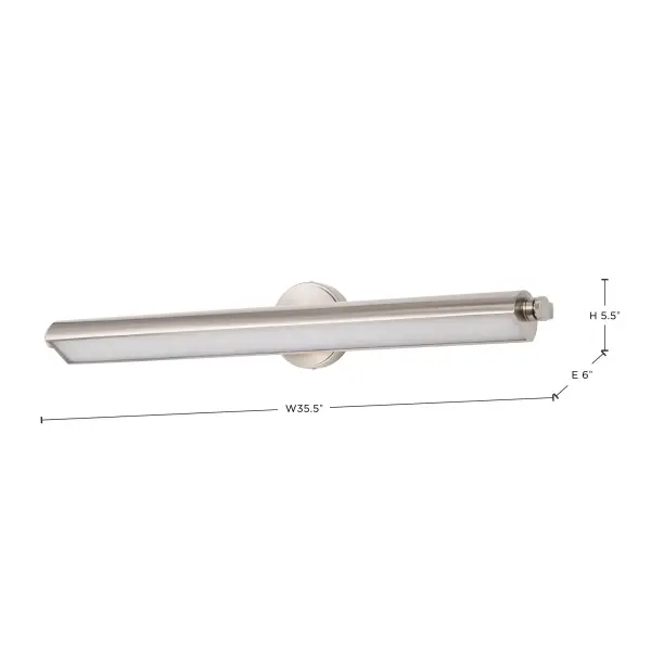 Auden 36" LED Vanity Light - Brushed Nickel - Image 18