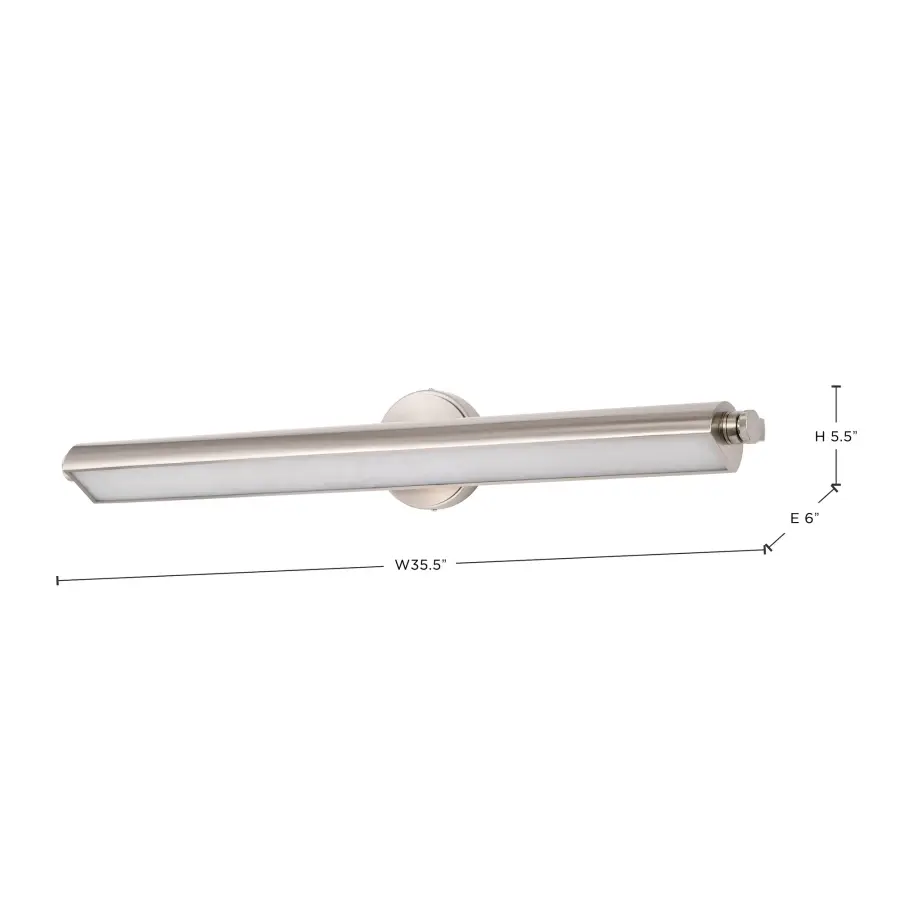 Auden 36" LED Vanity Light - Brushed Nickel - Image 18