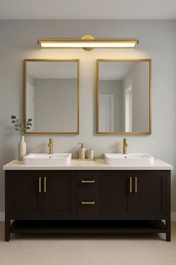 Auden 36" LED Vanity Light - Vintage Brass - Image 20