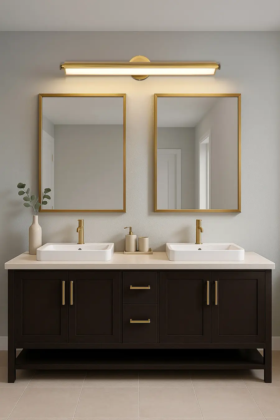 Auden 36" LED Vanity Light - Vintage Brass - Image 20