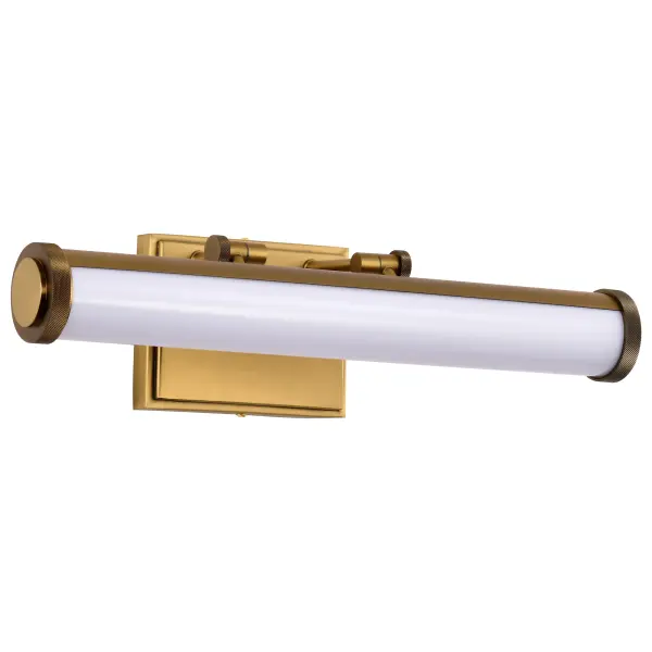 Cora 18" LED Vanity Light - Vintage Brass - Image 1