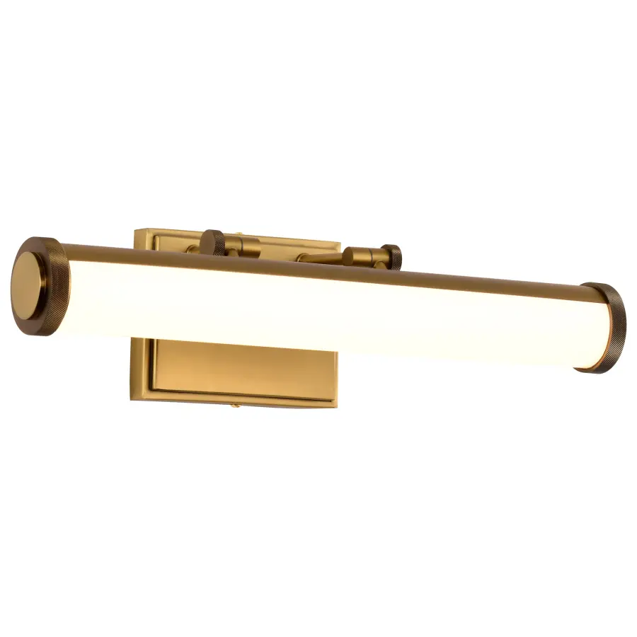 Cora 18" LED Vanity Light - Vintage Brass - Image 2