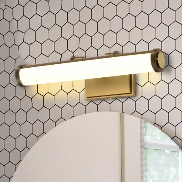 Cora 18" LED Vanity Light - Vintage Brass - Image 18