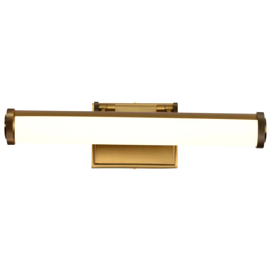 Cora 18" LED Vanity Light - Vintage Brass - Image 8