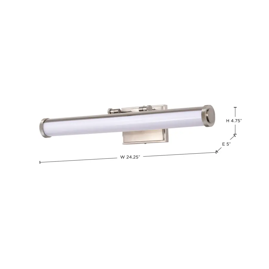 Cora 24" LED Vanity Light - Brushed Nickel - Image 16