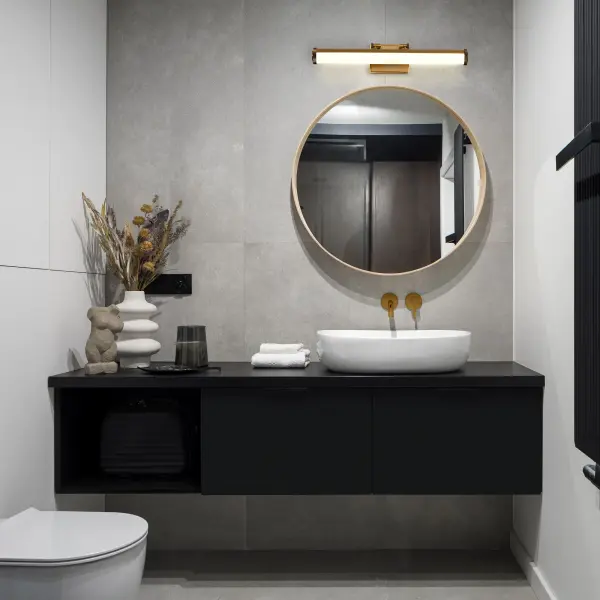 Cora 24" LED Vanity Light - Vintage Brass - Image 16