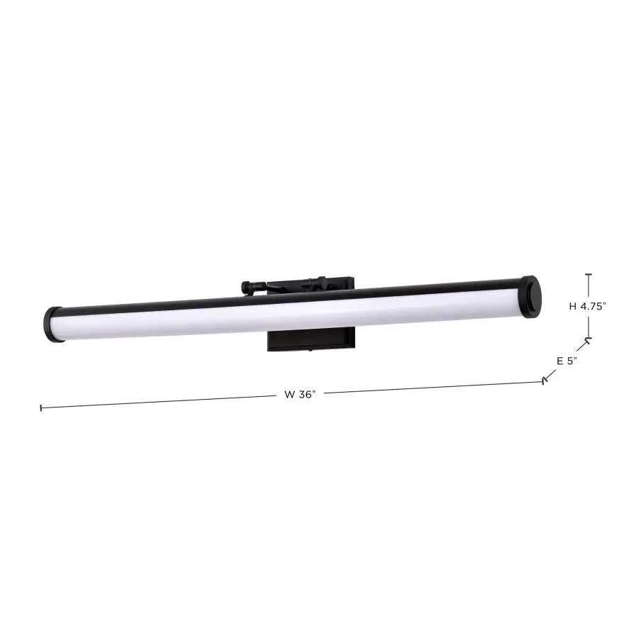 Cora 36" LED Vanity Light - Black - Image 16