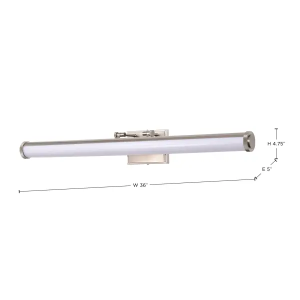 Cora 36-Inch LED Vanity Light - Brushed Nickel - Image 14
