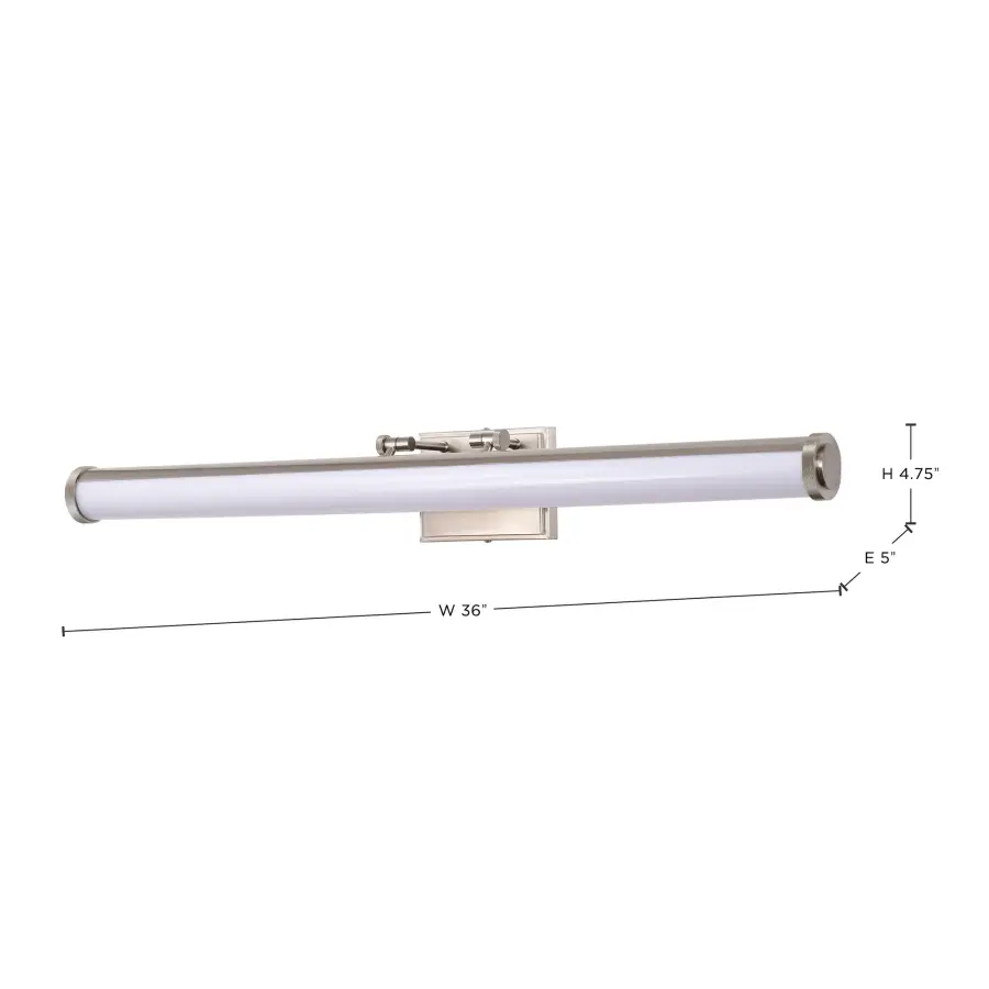 Cora 36-Inch LED Vanity Light - Brushed Nickel - Image 14
