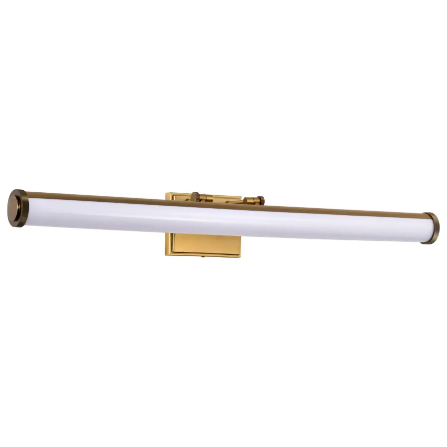 Cora 36" LED Vanity Light - Vintage Brass - Image 1