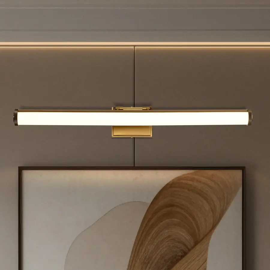 Cora 36" LED Vanity Light - Vintage Brass - Image 18