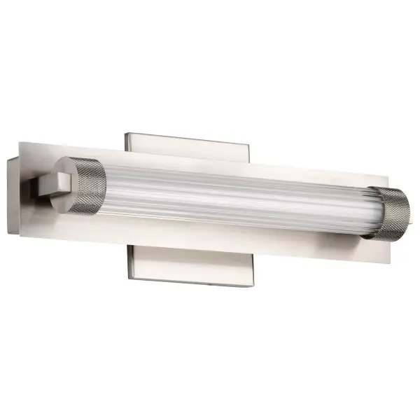 Larissa 14" LED Vanity Light in Brushed Nickel - Image 1