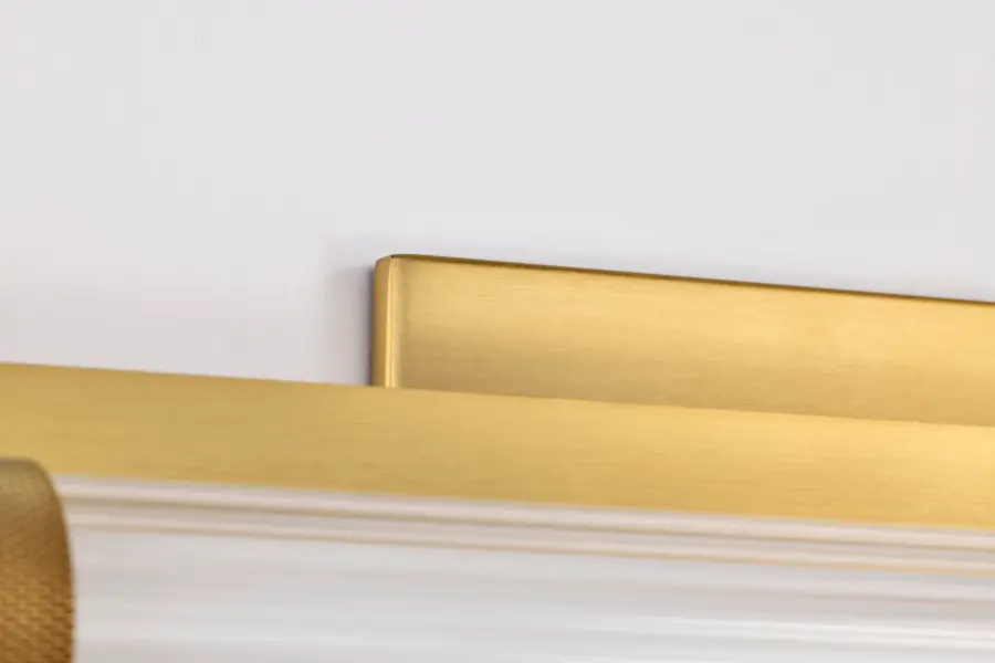 Larissa 14" LED Vanity Light in Vintage Brass - Image 12