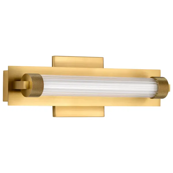 Larissa 14" LED Vanity Light in Vintage Brass - Image 3