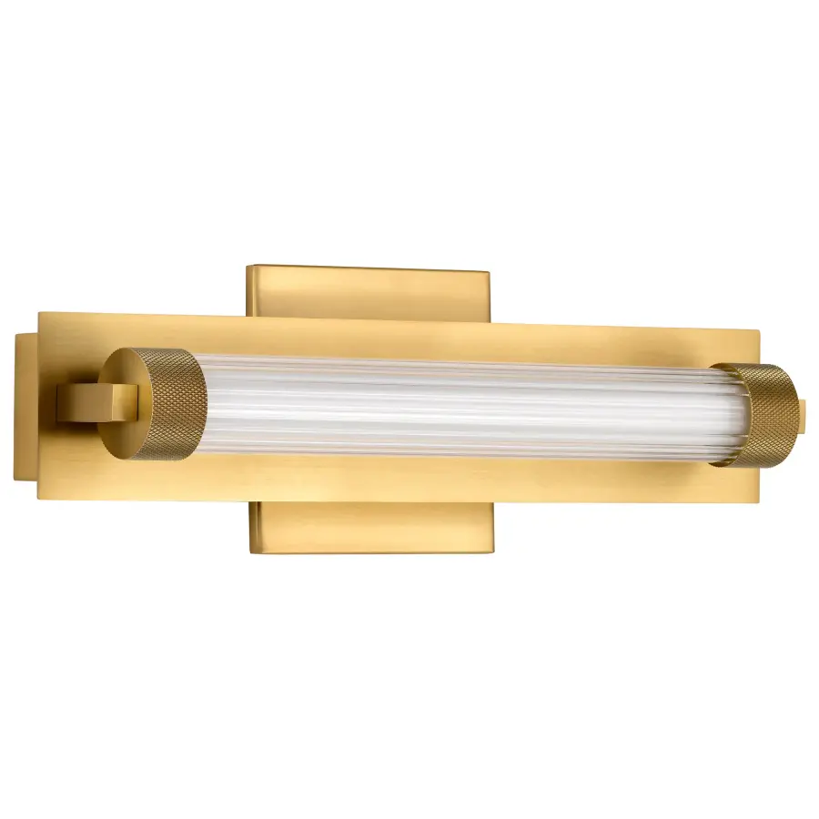 Larissa 14" LED Vanity Light in Vintage Brass - Image 3