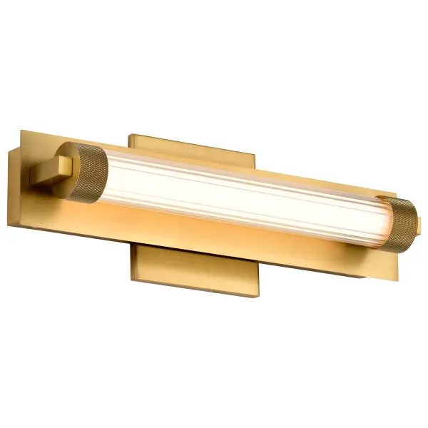 Larissa 14" LED Vanity Light in Vintage Brass - Image 6