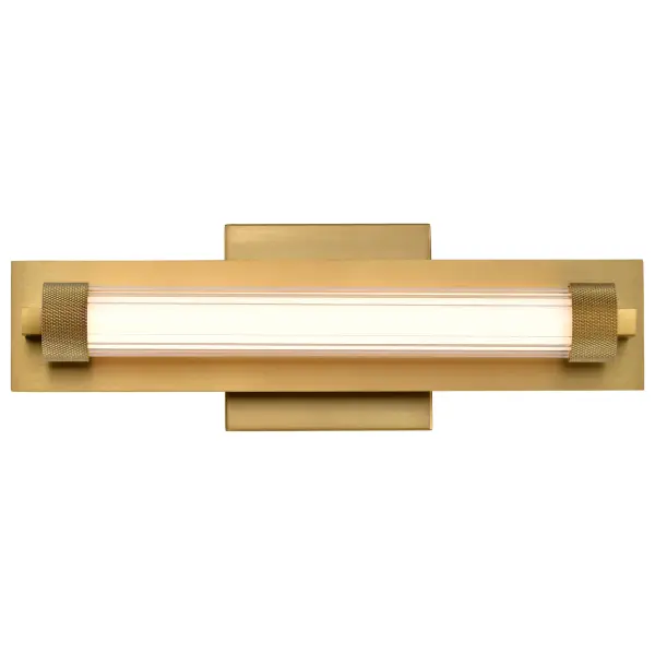 Larissa 14" LED Vanity Light in Vintage Brass - Image 8