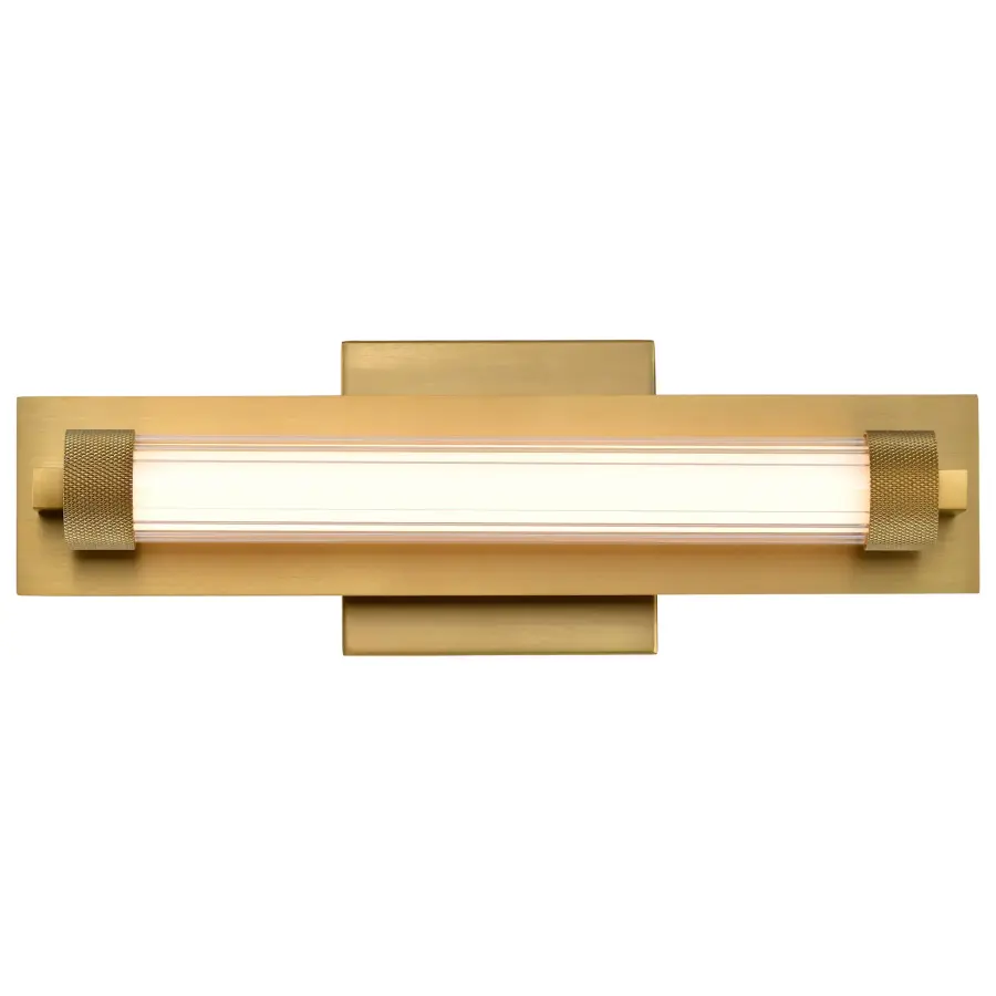 Larissa 14" LED Vanity Light in Vintage Brass - Image 8
