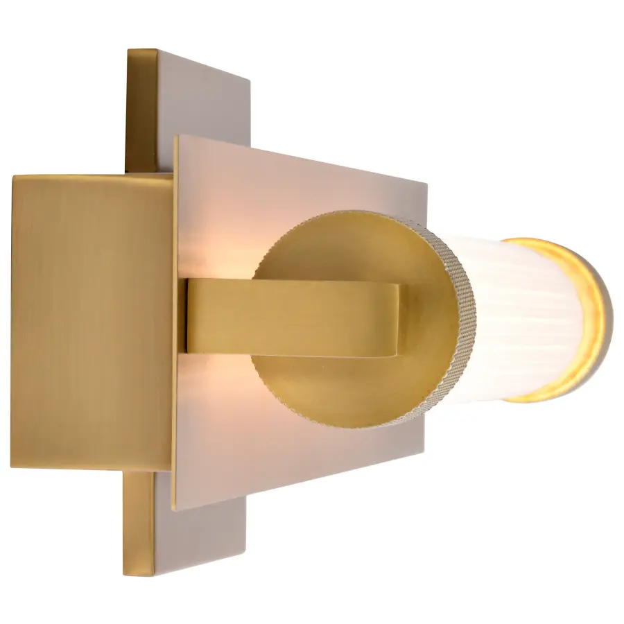 Larissa 14" LED Vanity Light in Vintage Brass - Image 10