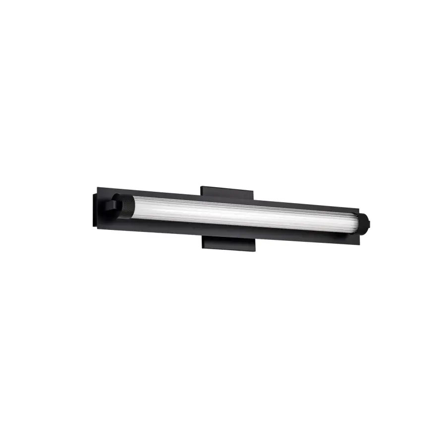 Larissa 24" LED Vanity Light in Black - Image 1