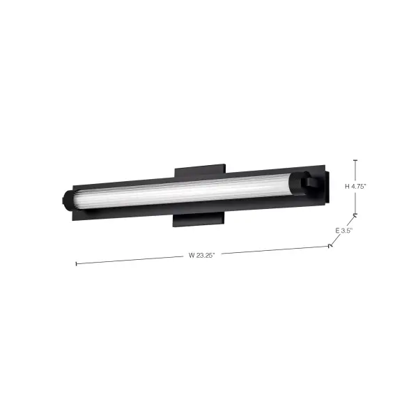 Larissa 24" LED Vanity Light in Black - Image 18