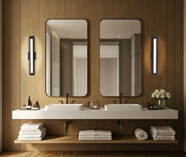 Larissa 24" LED Vanity Light in Black - Image 19