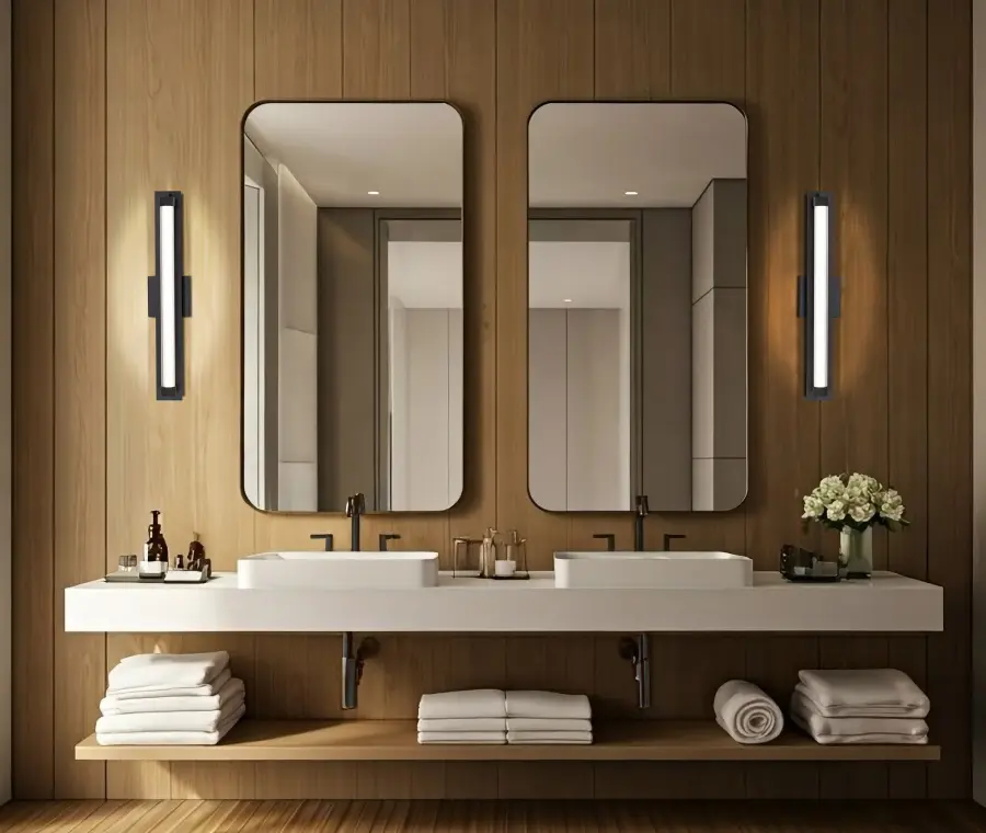 Larissa 24" LED Vanity Light in Black - Image 19