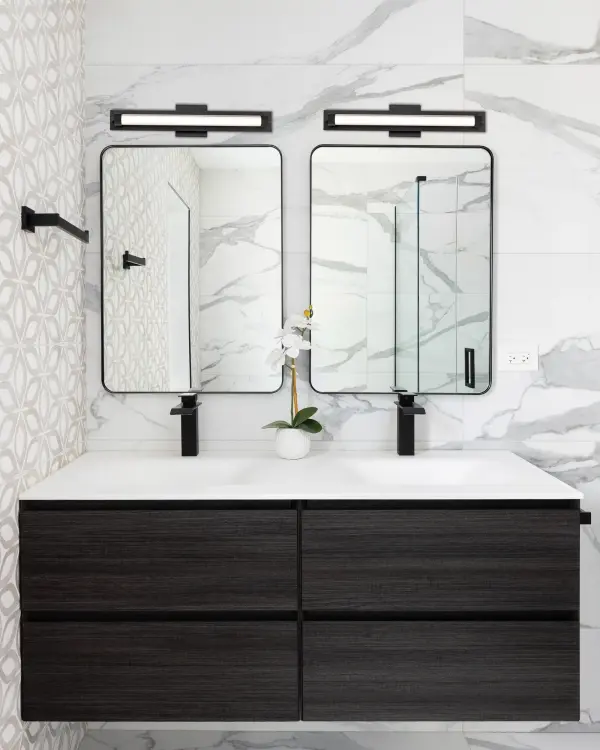 Larissa 24" LED Vanity Light in Black - Image 21