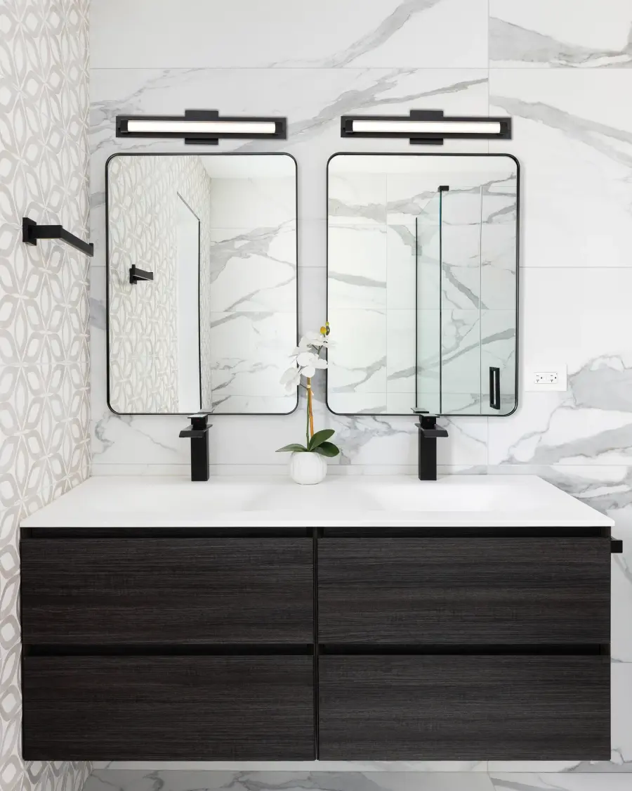 Larissa 24" LED Vanity Light in Black - Image 21