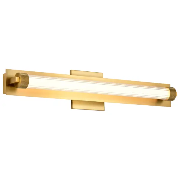 Larissa 24" LED Vanity Light in Vintage Brass - Image 2