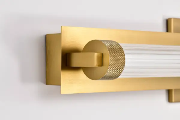 Larissa 24" LED Vanity Light in Vintage Brass - Image 11