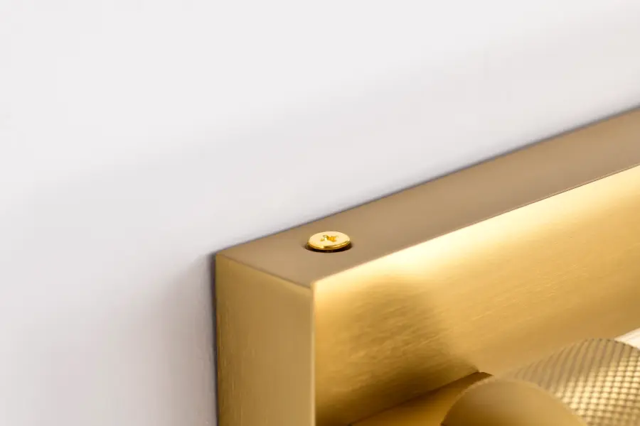 Larissa 24" LED Vanity Light in Vintage Brass - Image 12