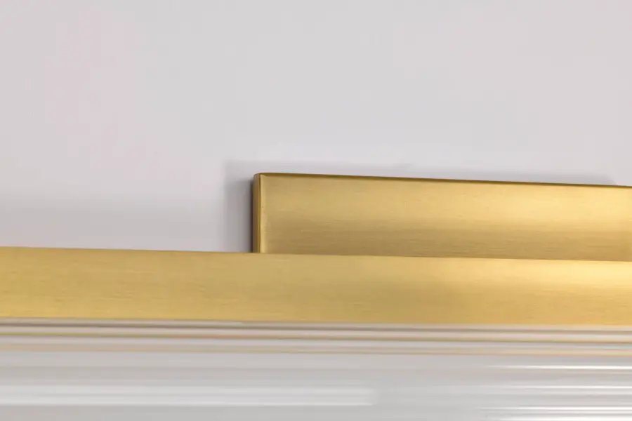 Larissa 24" LED Vanity Light in Vintage Brass - Image 13