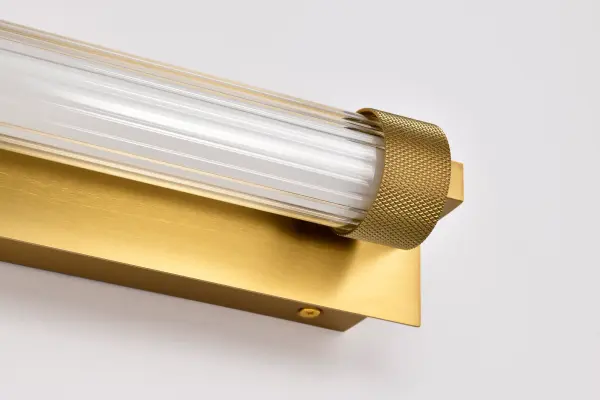 Larissa 24" LED Vanity Light in Vintage Brass - Image 14