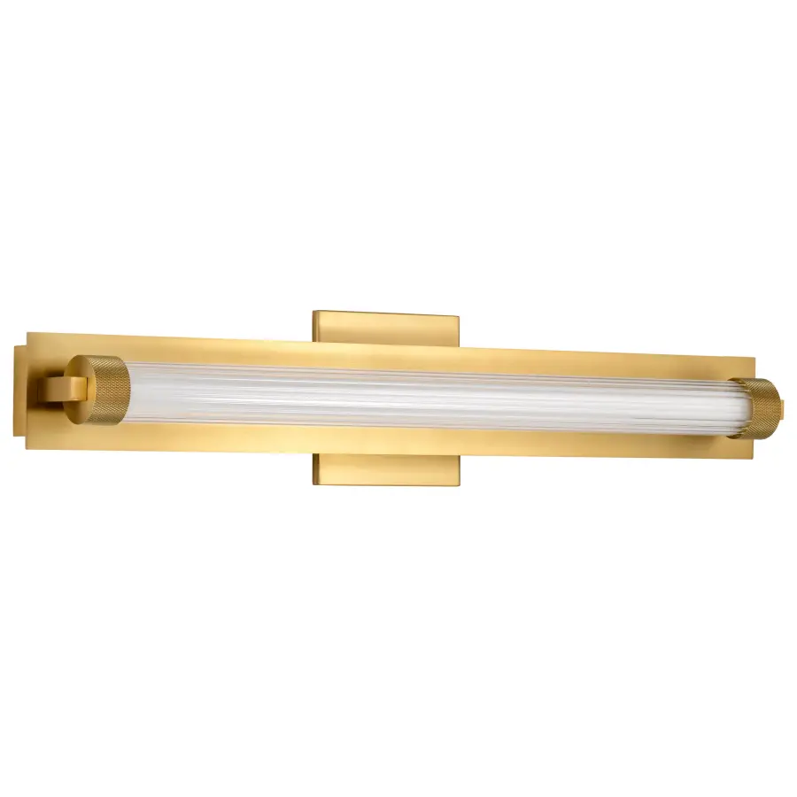 Larissa 24" LED Vanity Light in Vintage Brass - Image 5