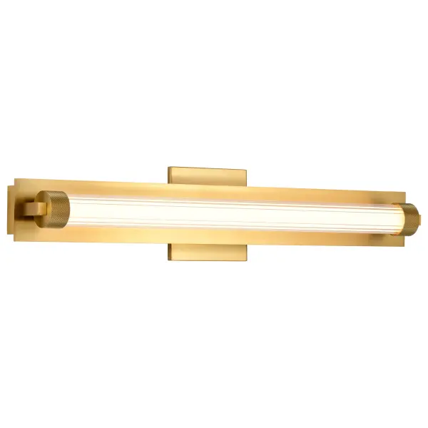 Larissa 24" LED Vanity Light in Vintage Brass - Image 6