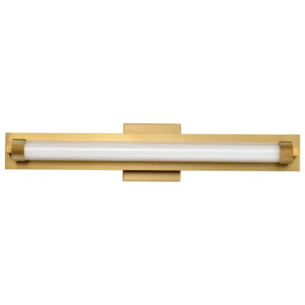 Larissa 24" LED Vanity Light in Vintage Brass - Image 7