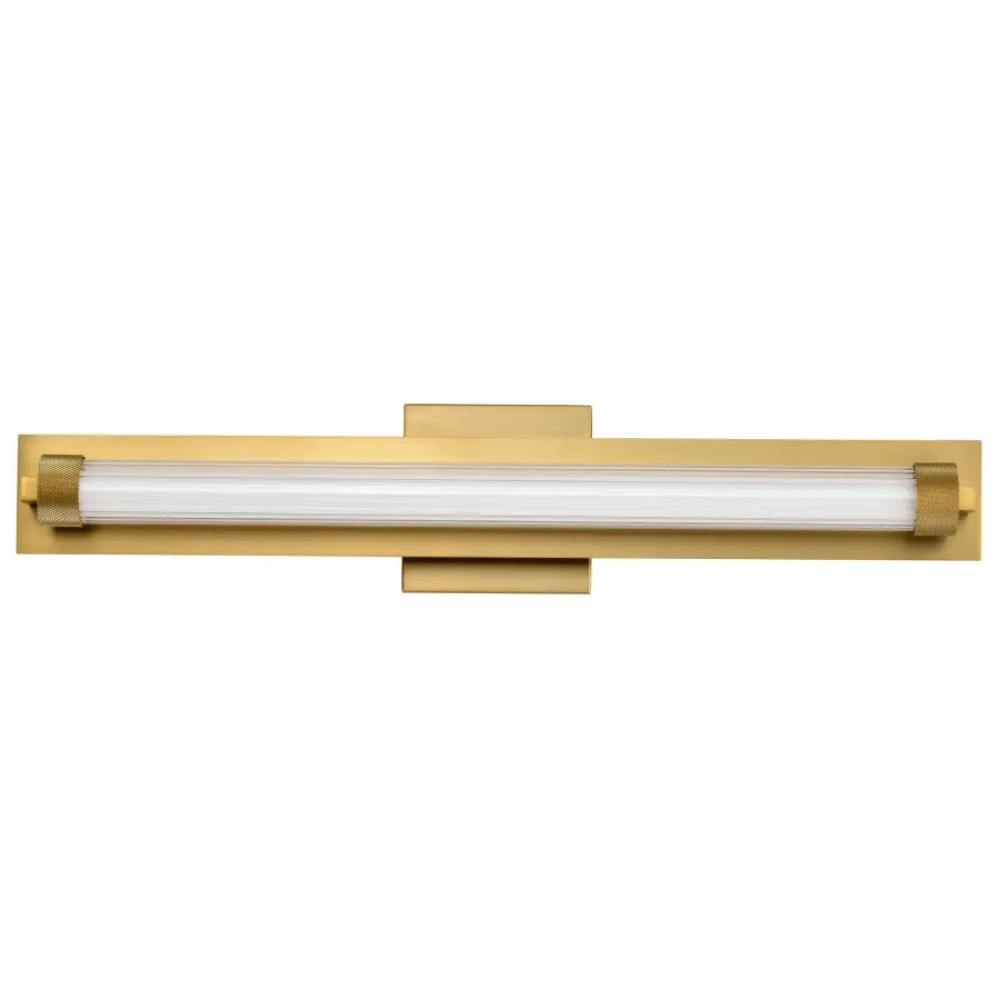 Larissa 24" LED Vanity Light in Vintage Brass - Image 7