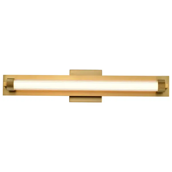 Larissa 24" LED Vanity Light in Vintage Brass - Image 8