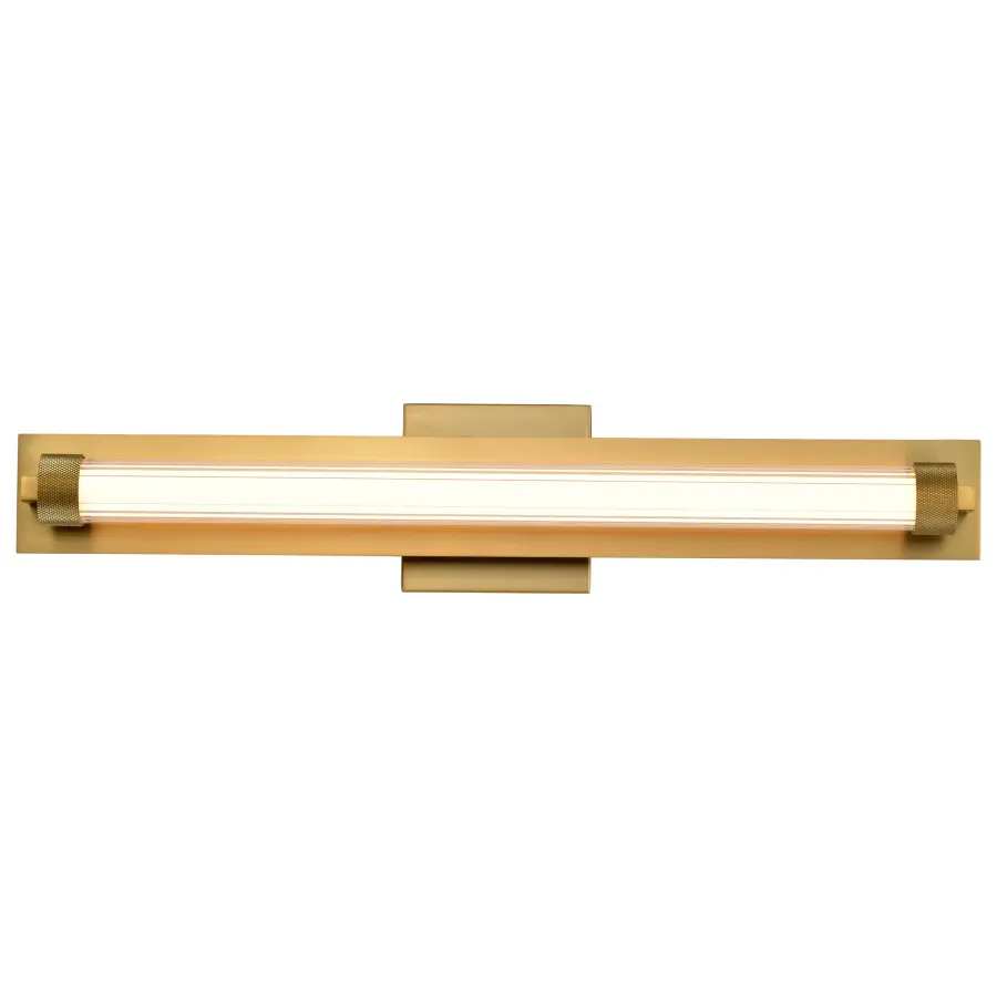 Larissa 24" LED Vanity Light in Vintage Brass - Image 8