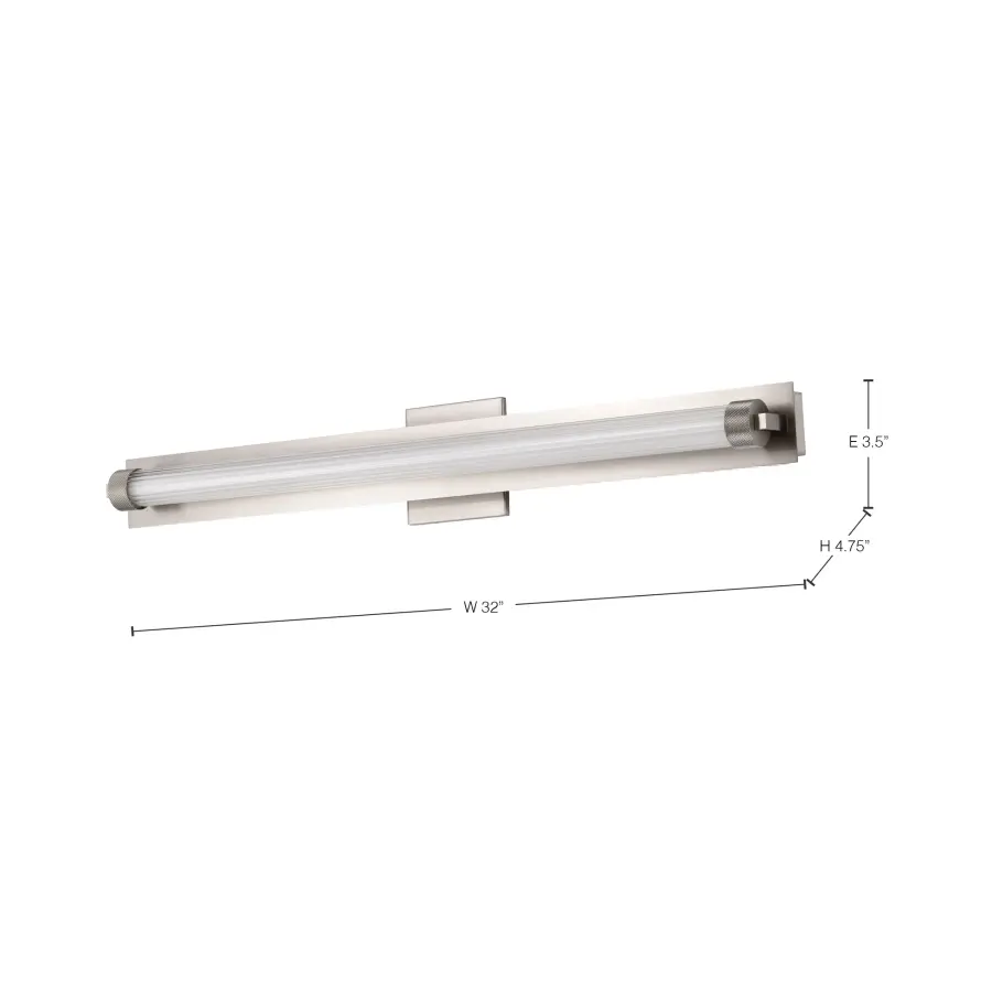 Larissa 32" LED Vanity Light in Brushed Nickel - Image 18