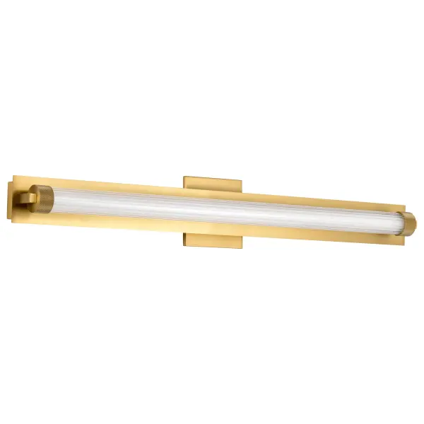 Larissa 32" LED Vanity Light in Vintage Brass - Image 1