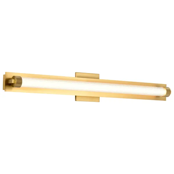 Larissa 32" LED Vanity Light in Vintage Brass - Image 2
