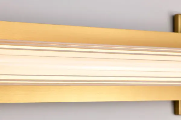 Larissa 32" LED Vanity Light in Vintage Brass - Image 13