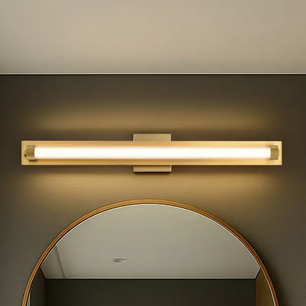 Larissa 32" LED Vanity Light in Vintage Brass - Image 19